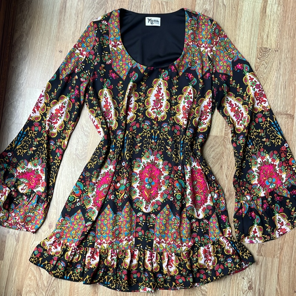 Show Me Your Mumu Margot Floral Mini Dress Medium